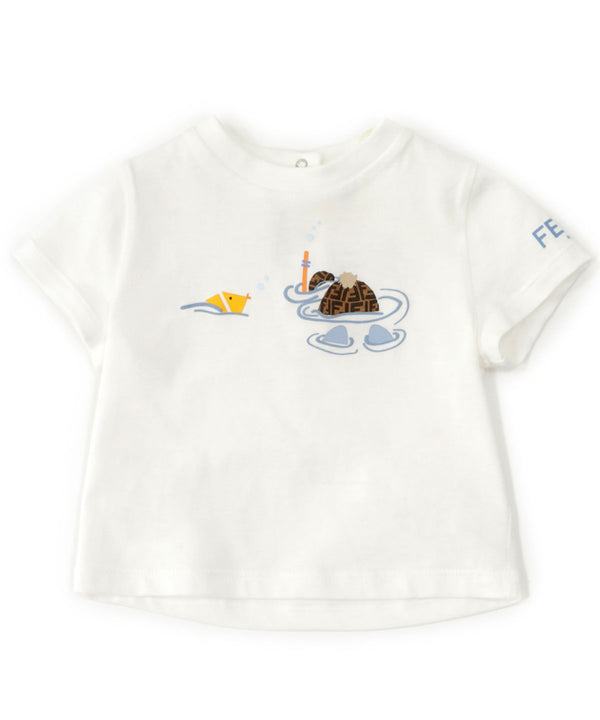 FENDI BABY プリントカットソー1