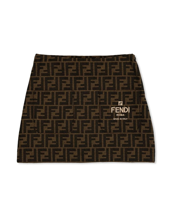 FENDI ズッカ柄フロントポケットスカート