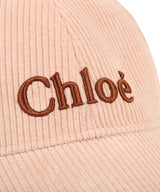 CHLOE コーデュロイロゴキャップ