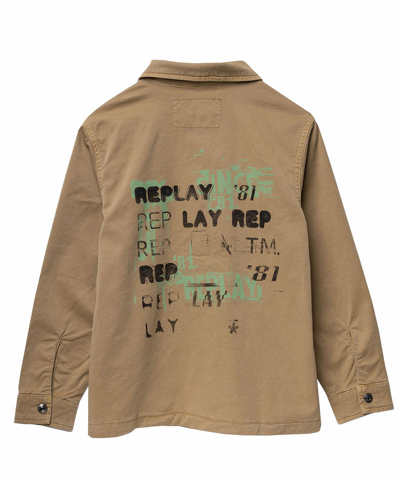 REPLAY ストレッチGABARDINEシャツ