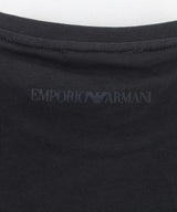 EMPORIO ARMANI ベルベットリボン刺繍ヘビーウェイトカットソー３