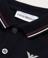 EMPORIO ARMANI BABY ストレッチピケ カラートリムポロシャツ ★