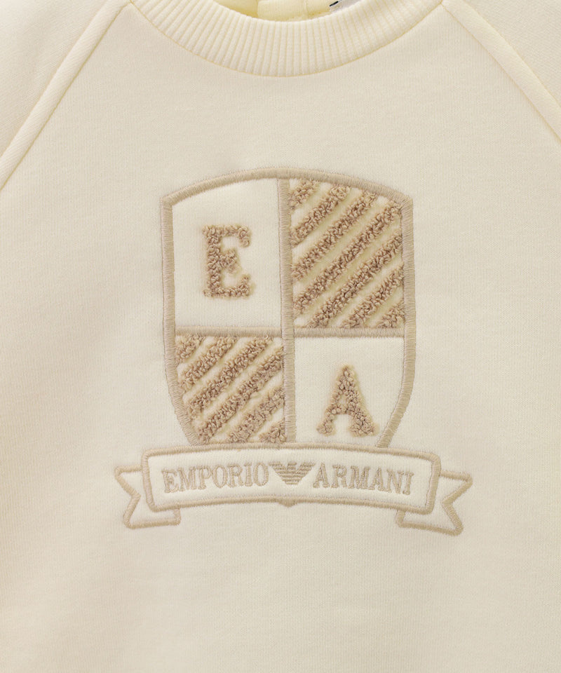 EMPORIO ARMANI BABY オーバーサイズEAロゴエンブレム刺繍スウェット