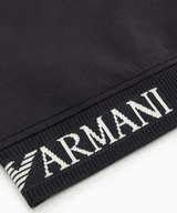 EMPORIO ARMANI ジャカードロゴダブルジャージーコンフォートフィットスウェット