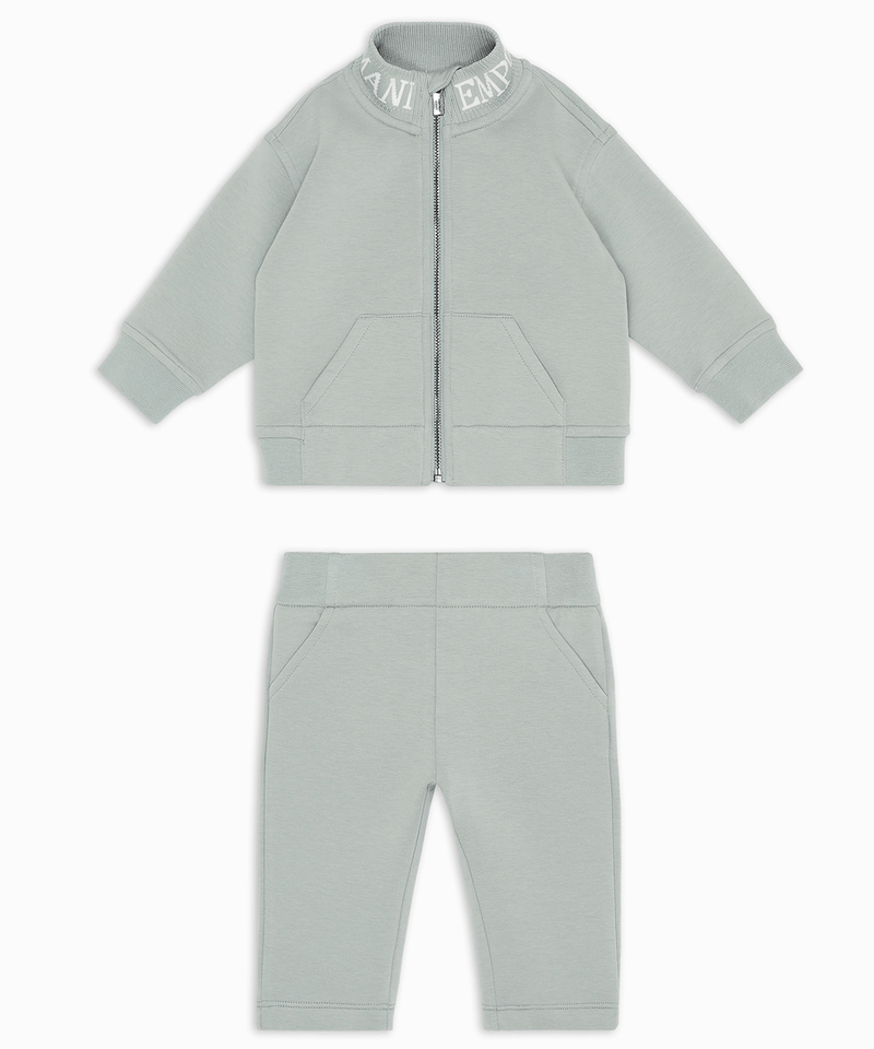 EMPORIO ARMANI BABY ジャカードロゴダブルジャージートラックスーツ