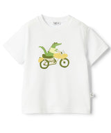 IL GUFO BABY&KIDS crocodileプリント&アップリケカットソー