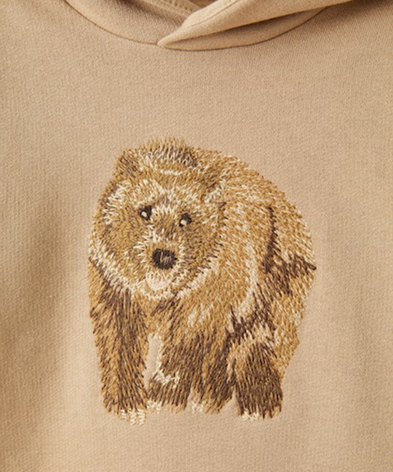 IL GUFO bear刺繍フード付きスウェット3