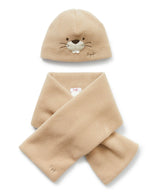 IL GUFO BABY&KIDS ビーバーハット＆マフラーセット１